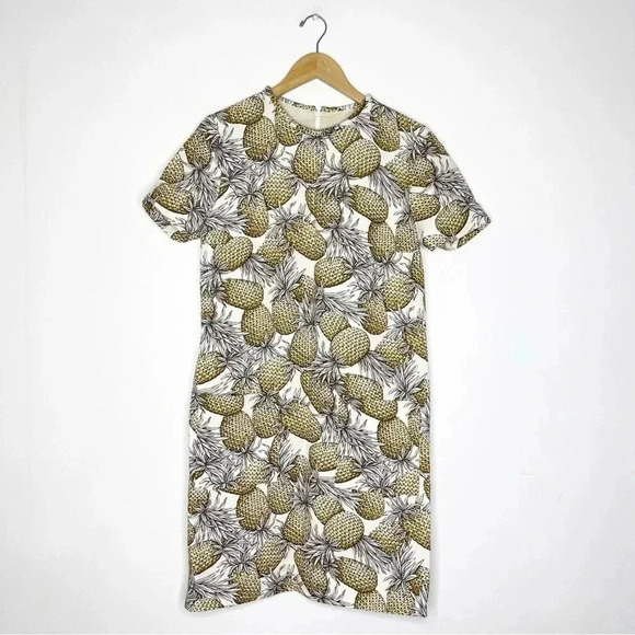 Lyn Devon Audrey Pineapple Print Shift Dress Size 8 | Tropical Vacation Style - Picture 2 of 10